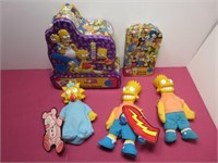 The Simpsons Game & Plush Doll Lot Bart & Maggie.