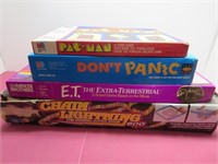 VTG Board Game Lot Pac-man ET Don't Panic Chain