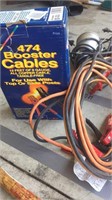 Two sets of jumper cables