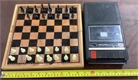 Chess Board Game & Realistic AC/Battery Cassette