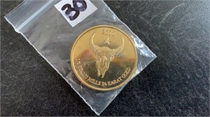 1/2oz Gold Plated Coin