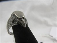 MAN'S STERLING SILVER EAGLE RING SZ 10.5