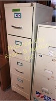 Metal 4-Drawer Locking Filing Cabinet w/key