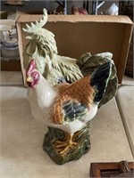 2 Rooster Figures