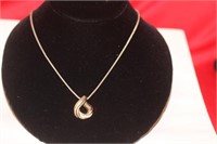 A Sterling Pendant and Necklace