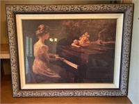 33" x 26" Piano for Daughter Framed Picture