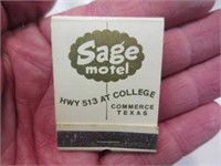 vintage "sage motel" girly matches (unused)