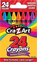 R3662  Cra-Z-Art 24 Ct Crayons, School Supplies