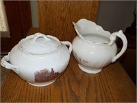 Porcelain creamer sugar FOYER