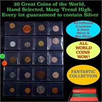 20 Great Coins of the World, hand selected, many t