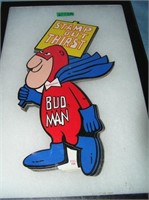 Vintage Budweiser Budman advertising display piece