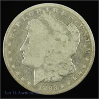 1893-CC Silver Morgan Dollar (Low Mintage)