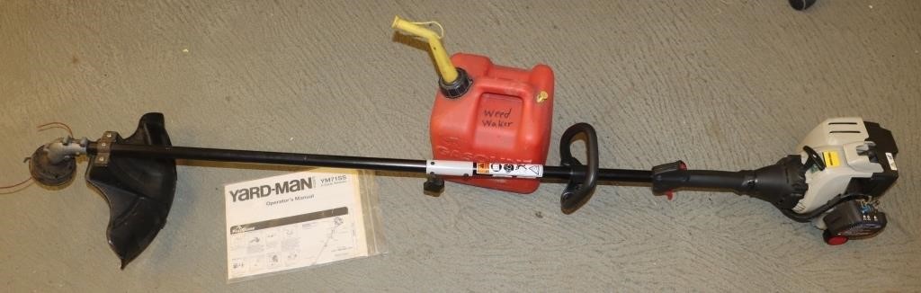 Yardman Model YM71SS String Trimmer w/ Gas Can