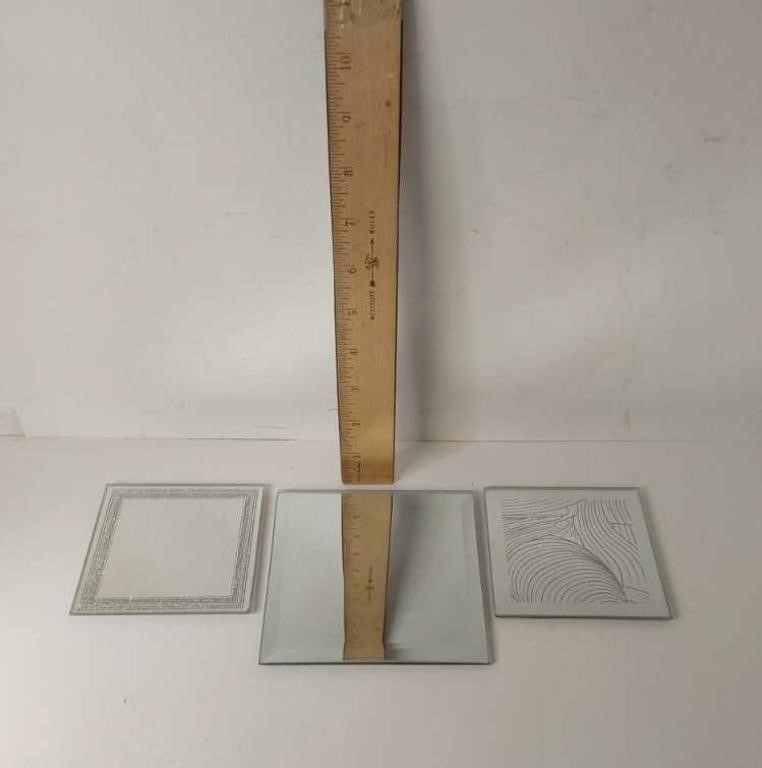 3 Square Mirror For Candles U15B