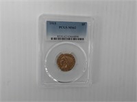 1915 MS-62 $5.00 Indian head gold coin
