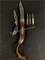 (5) Pocketknife Lot - Includes Schrade Old Timer