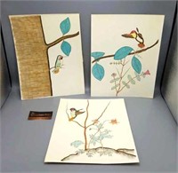 Set of 3 Humming Bird Prints
