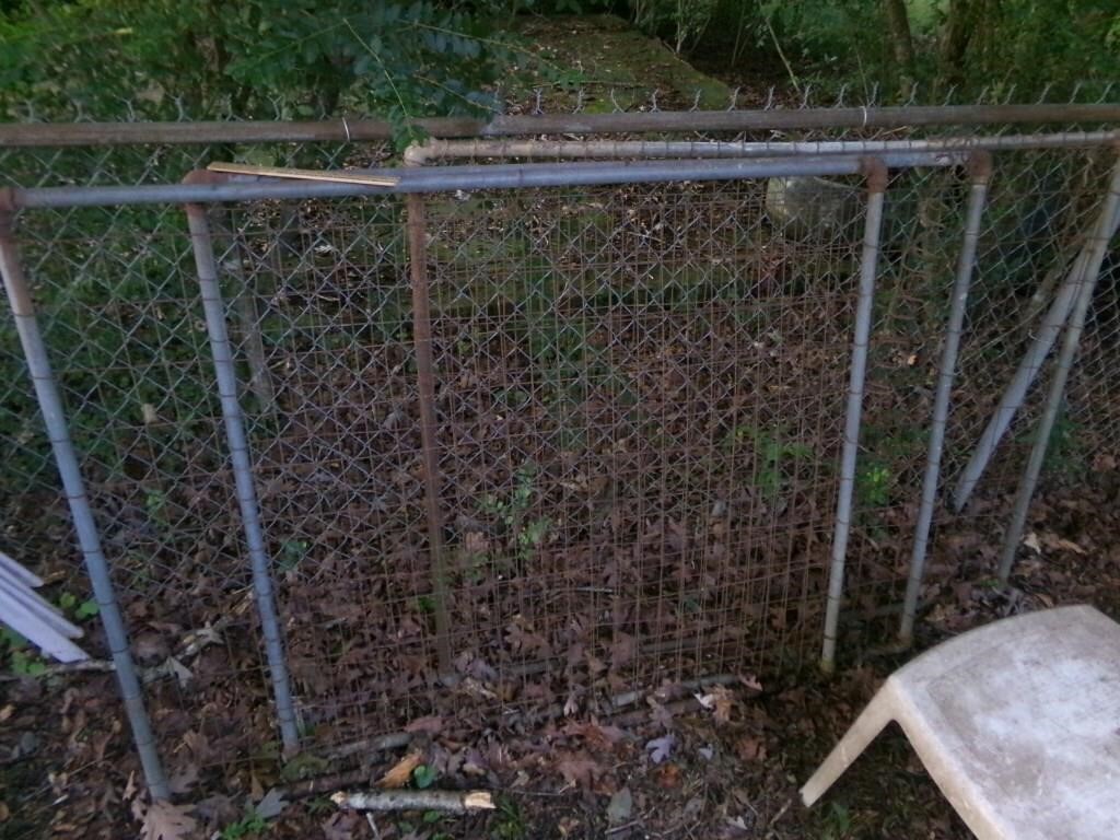 Three Metal Fence Pieces