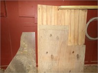 Two Partial Pieces Plywood