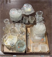 41 Piece Glassware Including Thermometers, Vases,