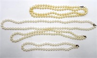 4 Strand of Faux Pearls