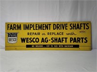 Westco Ag Shaft Parts Masonite Sign