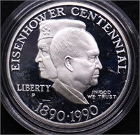 PROOF EISENHOWER CENTENNIAL SILVER DOLLAR