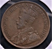 1917 CANADA LARGE CENT XF