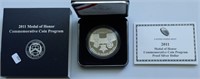 2011 PROOF MEDAL OF HONOR W BOX PAPERS