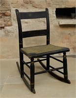 Smaller Painted Antique Rocking Chair