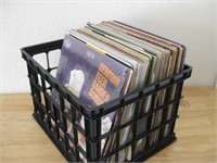 Plastic Bin Assorted Records - Some Shown