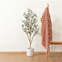 Kazeila Artificial Olive Tree 4FT Tall Faux Silk s