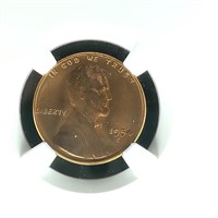 1954 S PENNY 1C MS66RD NGC