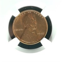 1955 PENNY 1C MS66RD NGC