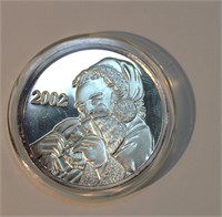 1 oz Silver 2002 Christmas Coin