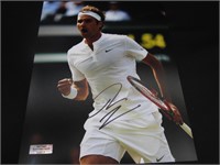 ROGER FEDERER SIGNED 8X10 PHOTO WITH COA