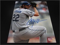 CLAYTON KERSHAW SIGNED 8X10 PHOTO WITH COA