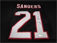 DEION SANDERS SIGNED FOOTBALL JERSEY WITH COA