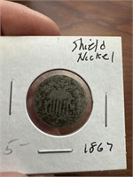 1867 shield nickel