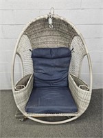 Woven Synthetic Hanging Egg Chair - No Frame