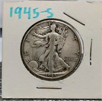 1945-S WALKING LIBERTY HALF DOLLAR