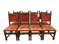 Set of 8 Antique Jacobean Style Chairs