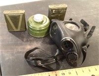Gas mask + military items