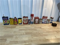 Vintage garage cans & tins