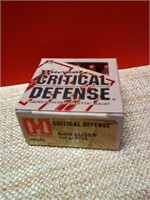 Hornady Critical Defense 9mm Luger 115g FTX 25rd