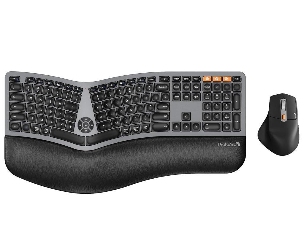 ProtoArc Ergonomic Wireless Keyboard Mouse