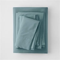 King Washed Supima Percale Solid Sheet Set Light