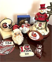 GAMECOCK CHRISTMAS ORNAMENTS, ETC