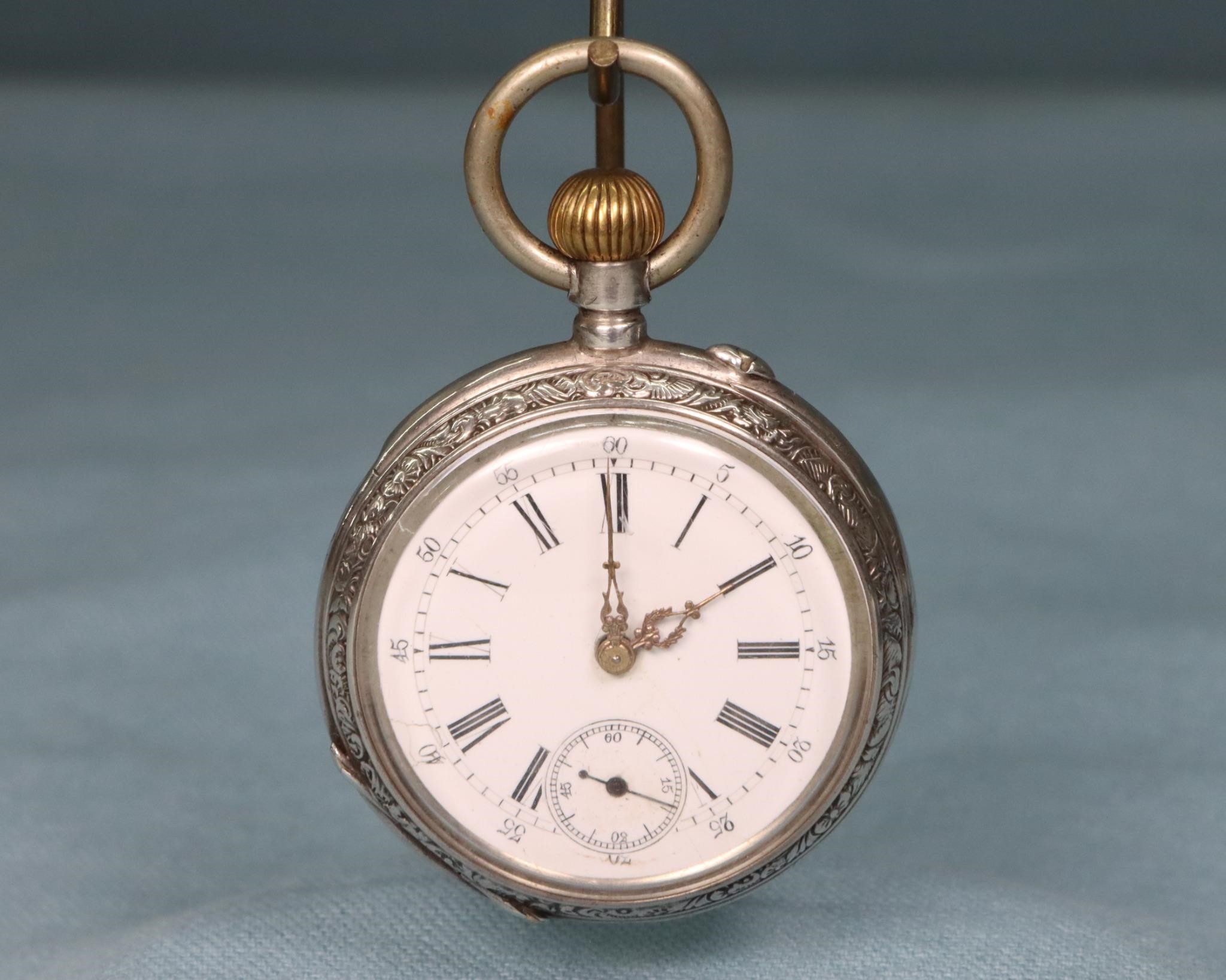 Antique (.800) Silver Pocket Watch