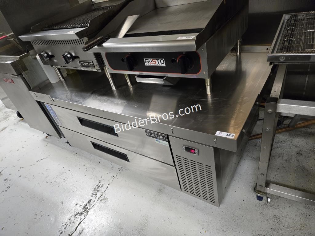 Dukers 2 Drawer Refrigerated Chefs Base